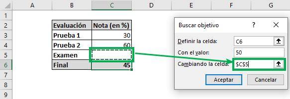 buscar objetivo en excel encontrar una incognita en excel