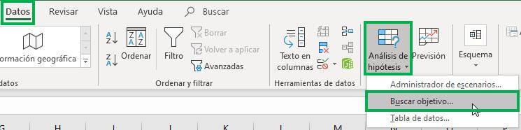 buscar objetivo en excel despejar una formula en excel encontrar una incognita en excel